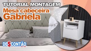 Tutorial de montagem MESA DE CABECEIRA GABRIELA [upl. by Nahtad]