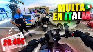 🤬 POLICÍA ITALIANA ME MULTA  Barcelona  Cerdeña en Moto 🇮🇹 [upl. by Laddy789]