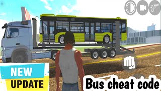 Bus cheat code Indianbikedriving3D gaming gameplay newupdate తెలుగు [upl. by Oaoj]