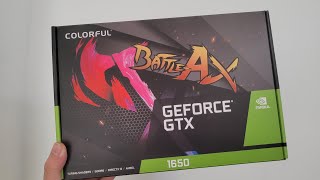 Colorful GTX 1650 4GB EX 4GD6 Ekran Kartı Kutu Açılımı  Unboxing [upl. by Yursa]