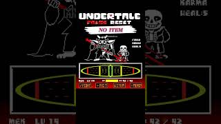 【NO ITEM】UNDERTALE false reset undertaleau sans shorts [upl. by Rufford816]