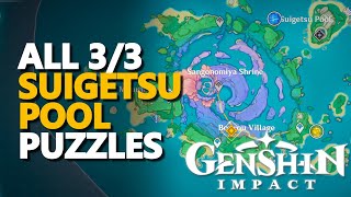 All Suigetsu Pool Puzzles Genshin Impact Electro Totems amp Relay Stone [upl. by Jacob]