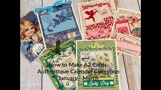 Authentique Calendar Cards How To Video 1 [upl. by Minardi]