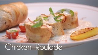 Chicken Roulade In Soubise Sauce  MySpoon [upl. by Elocyn237]