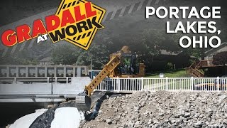 Gradall At Work Portage Lakes Ohio [upl. by Ademordna]