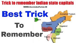 Trick to remember Indian state capitalsGK Tricks in Hindi by 7th Class Student  GK Short Tricks👌 [upl. by Iren]