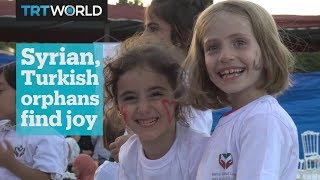 Syrian and Turkish orphans come together in joy [upl. by Damal]