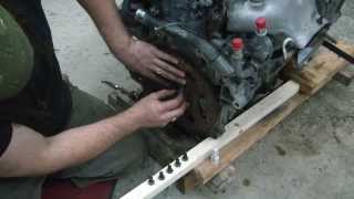 04 Chevy cavalier engine swap 5 engine instal an new oil seals [upl. by Katrinka582]