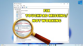 Touchpad not showing up in Device Manager  Touchpad Not Working In Windows 101187 [upl. by Neleh]