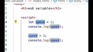 9 es6 String and Number variable  how to make and print a variable and changing its value [upl. by Yenots]