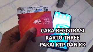 CARA REGISTRASI KARTU PERDANA BARU 3 THREE [upl. by Ahsiuqet]