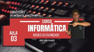 Conversão das Medidas de Armazenamento  Bit Byte KB MB GB TB Informática para Concursos [upl. by Ahsinat]