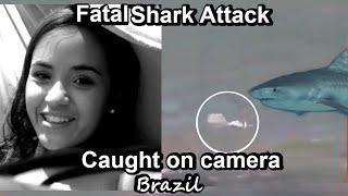 Fatal Shark Attack Caught on Camera 2023 Shark Attack Brazil [upl. by Etnasa]