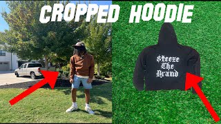 How To Make Cropped Hoodie  How To Crop Your Hoodie DIY [upl. by Hose576]