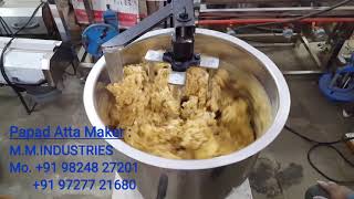 Papad Atta Mixing Machine  Khichu Making Machine  Dough Kneader  Atta Maker [upl. by Karylin]