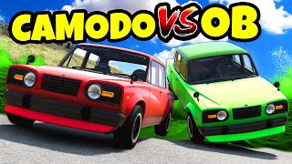 OB vs CAMODO Escape the ACID Flood Challenge in BeamNG Drive Mods [upl. by Atteloiv]