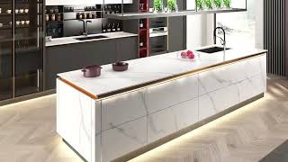 full body sintered stone Ceramic Surface Kitchen Worktops [upl. by Ahcropal]