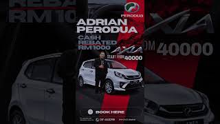 Perodua axia amp aruz rebated RM 1000 amp RM 3000 [upl. by Udelle]