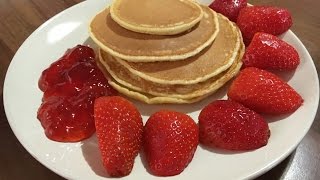 Pancakes Américains FRA Recette facile pour le petitdéjeuner [upl. by Fiden]