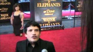 Interview with Mark Povinelli Kinko from Water for Elephants premiere in New York [upl. by Imorej]