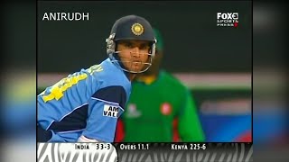 India in Trouble amp Sourav Ganguly Plays a Captains Knock vs Kenya WC 2003 [upl. by Wolfort853]