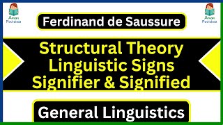 Ferdinand Saussure Nature of Linguistic sign Signifier amp Signified Structural Theory MA English [upl. by Lessard143]