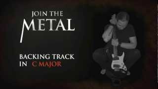 backing track metal in C major [upl. by Nwahsid]