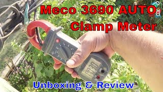 Meco 3690 AUTO Clamp Meter Unboxing amp Review 600A ACDC amp AutoManual Digital Clamp Meter [upl. by Llibyc]