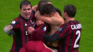 Il gol di Cutrone  Milan  Inter 00 10 dts  TIM Cup 201718 [upl. by Allebara]