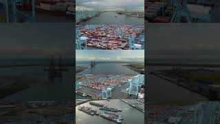 Nederlandse Drone Beelden  Tweede Maasvlakte rotterdam [upl. by Uyekawa39]