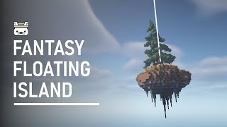 Fantasy Floating Island  Minecraft Build Process [upl. by Daron]