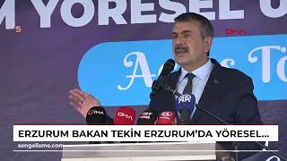 ERZURUM Bakan Tekin Erzurum’da yöresel ürünler çarşısının açılışına katıldı [upl. by Kee438]