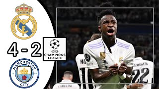 Real Madrid vs Man City 4  2  Vinocius On Fire🔥Matchday UCL 2024  Highlights amp All Goal [upl. by Adnarim548]