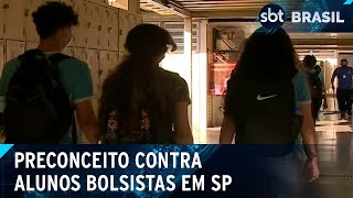 Alunos bolsistas sofrem preconceito em escolas de elite de São Paulo  SBT Brasil 090924 [upl. by Tegirb]