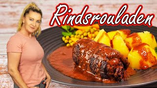 Rindsrouladen Klassisch mit Kartoffeln einfach lecker und perfekt für das Abendessen [upl. by Chance]