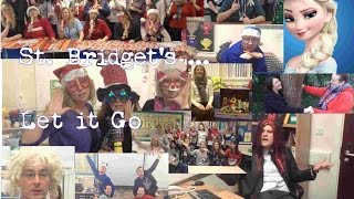 St Bridgets Primary School Staff Christmas  Let It Go From Disneys Frozen [upl. by Ranee933]