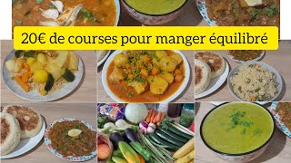 Meal prep batchcooking équilibré avec 20€ de courses pour toute la semainesoupe à congeler [upl. by Carmencita]