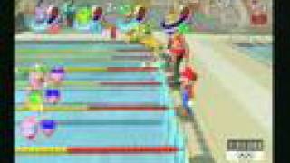 Mario and Sonic at the Olympic Games  Aquatics Gameplay [upl. by Teresita]