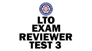 2022 LTO EXAM REVIEWER FOR DRIVERS LICENSE  TAGALOG  TEST 3 [upl. by Hsitirb475]