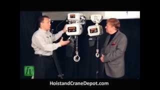 Harrington Electric Chain Hoist NERFG three phase food grade [upl. by Dario]