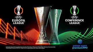 Uefa Europa and Conference League Full Anthem NEW 2425  Polsat Sport Premium PPV [upl. by Ynelram628]