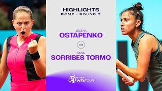 Jelena Ostapenko vs Sara Sorribes Tormo  2024 Rome Round 3  WTA Match Highlights [upl. by Alimat]