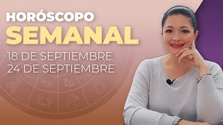 HORÓSCOPO SEMANAL  18 DE SEPTIEMBRE AL 24 DE SEPTIEMBRE  KATIUSKA ROMERO [upl. by Enirahtac857]