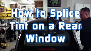 How to Splice Tint on a Rear Window [upl. by Ardeid]