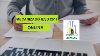 Cómo descargar el archivo PDF del mecanizado del IESS [upl. by Drauode297]