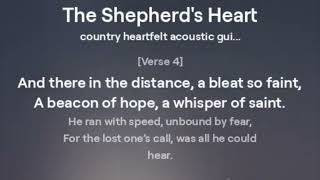 The Shepards Heart Lyric Video [upl. by Yolane]