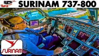 Miami Runway 30 Landing Surinam 737800 Great Miami Beach Views [upl. by Asirb]