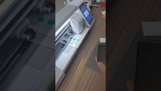 Apply screen protector film with REFOX film cutting machine shorts [upl. by Buffum]