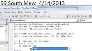 Excel VBA Tips n Tricks 25 Comparing TextBox Dates in Worksheet Loop User Q n A [upl. by Aenel273]