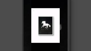 how to draw white horse by charcoal pencildrawing  shorts  horse [upl. by Ila570]